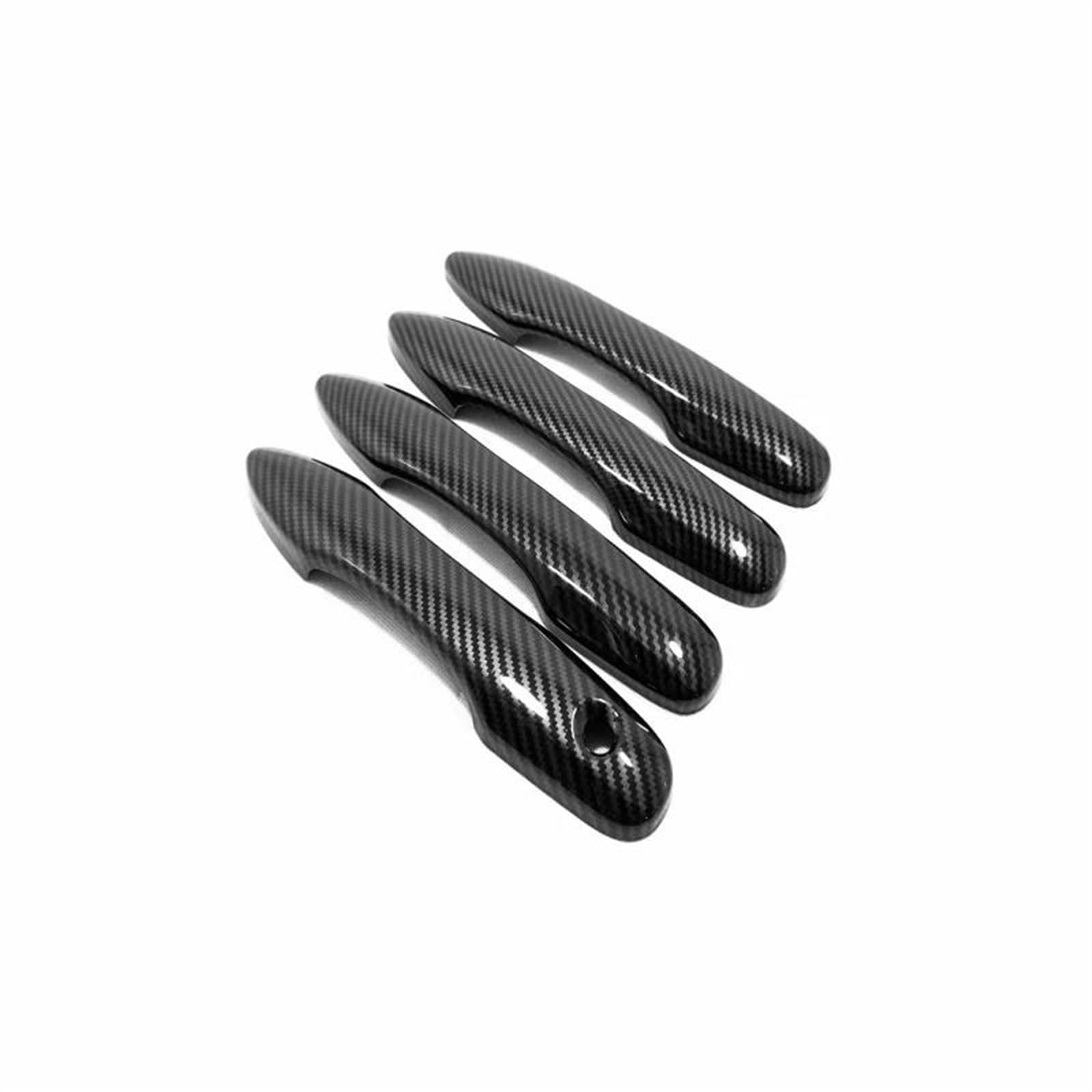 SLIMES Car Exterior Cover Side Door Handle Protector Chrome Scratch Protection for Toyota BZ4X for Subaru Solterra 2022 2023 Protection(Carbonfiber B)