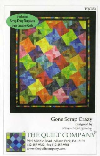 Gone Scrap Crazy quilt pattern by Karen Montgomery