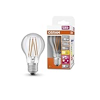 OSRAM Lampada LED Star+ con sensore di luce diurna, E27-base Ottica del filamento,Bianco caldo (2700K)