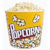 Balde de Pipoca Popcorn 3 Litros Plastico 18x18cm Tamanho Grande Para Pipoca Filme Uma Unidade Decorado Tamanho Grande (3 Litros)