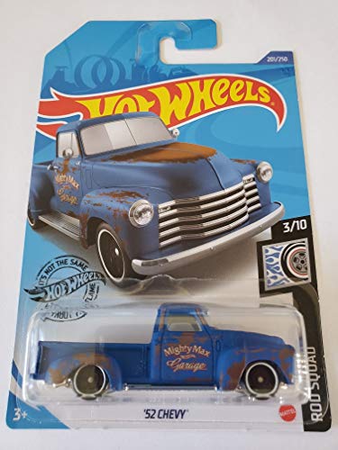 Hot Wheels 2020 Rod Squad '52 Chevy Azul miniatura 1