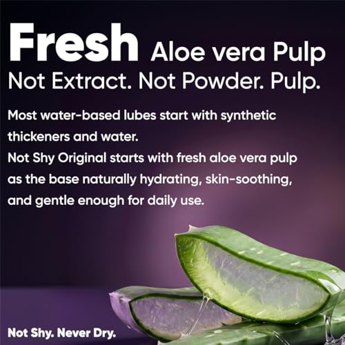 Image of Not Shy Original Water-Based Silky Body Gel -Aloe Vera Pulp Formula 8.5floz