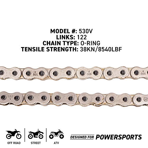 Niche 530 Drive Chain 122 Links O-Ring With Connecting Master Link For Motorcycle Atv Dirt Bike #TOP1