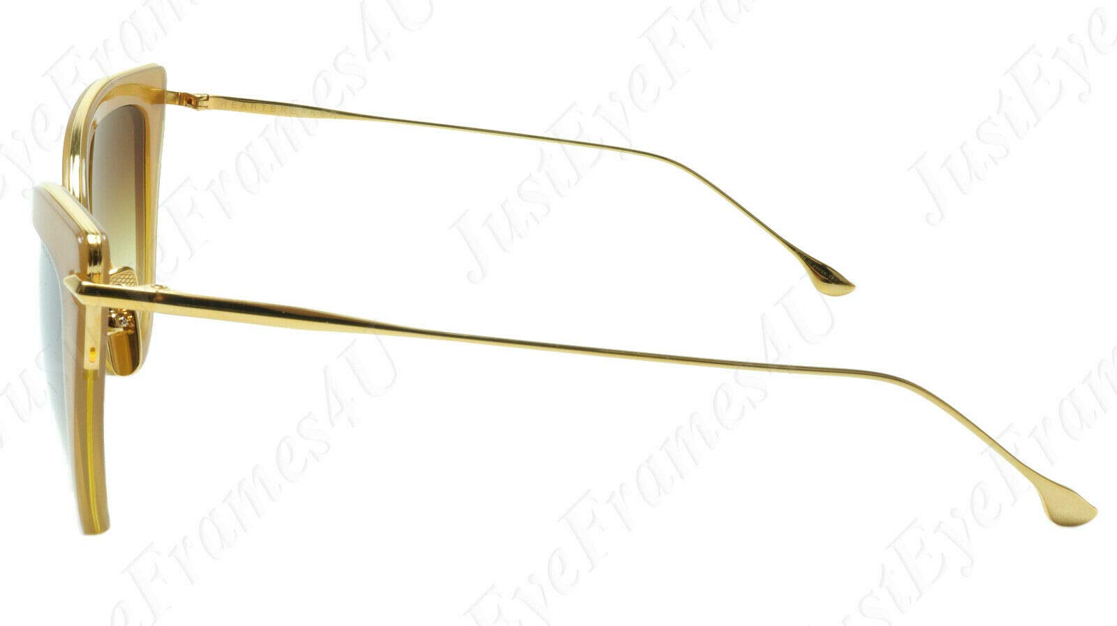 Brand new DITA HEARTBREAKER 56mm Gold/Brown sunglasses 22027-C-BRN-GLD-56 JAPAN Ditaheartbreaker 22027 C Brn Gld 56 Z Sunglasses Light Brown  main image 3
