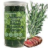 Naturally Dried Whole Rosemary Sprigs, 7-8' Long | 1.76oz Culinary Herb for Cooking, Baking, Tea & Crafts...