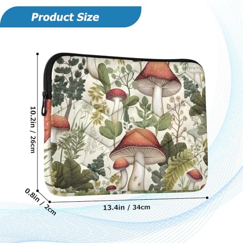 Funda para portátil 13-14 pulgadas impermeable con diseño hongo miniatura 3
