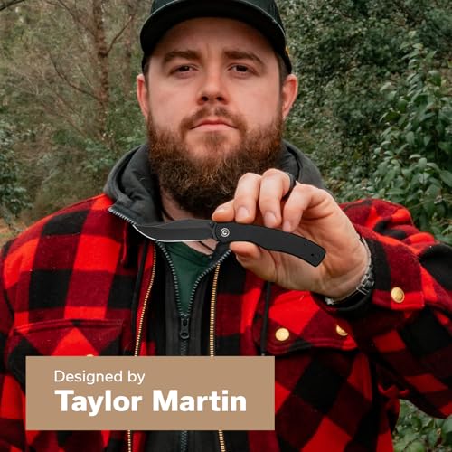 Image of CIVIVI Clingman EDC Pocket Folding Knife with Titanium Reversible Clip, 2.99 inch Nitro-V Blade G10 Handle Liner Lock Knife, Gift for Men Women C23065-1 (Black)