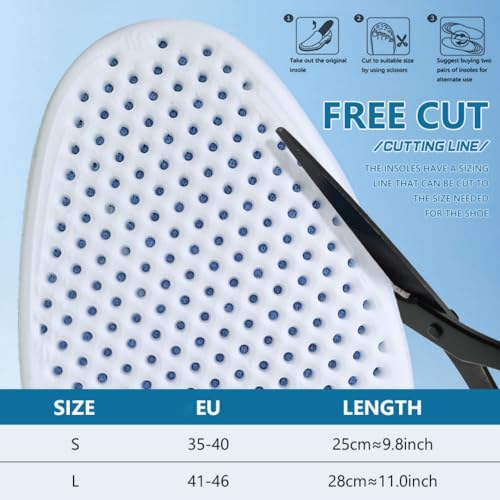 Plantillas deportivas transpirables XINIFOOT 3 pares para hombre y mujer miniatura 2