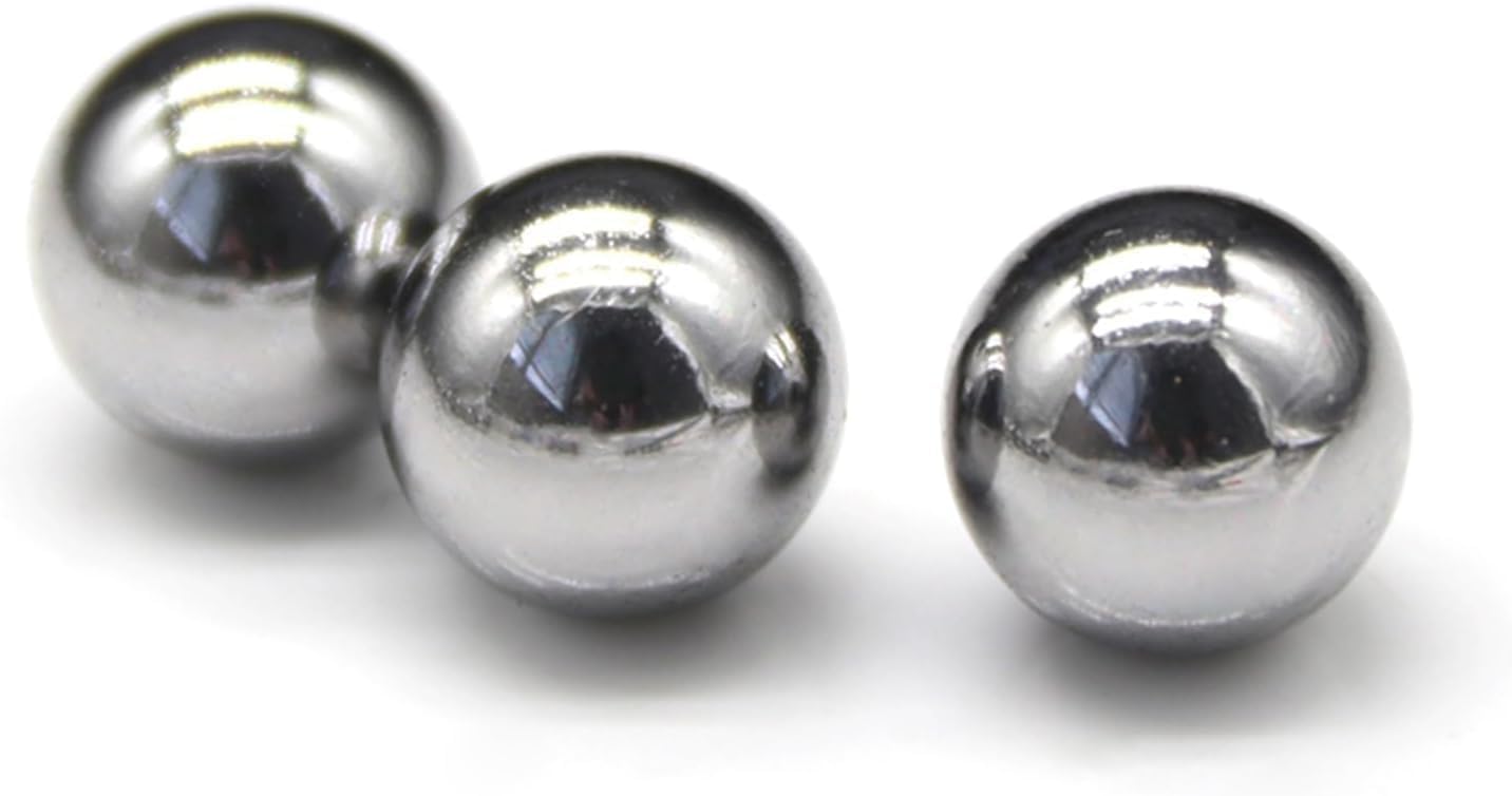 Dia 3mm~12mm High Carbon Steel Ball Bearing Steel Ball Hunting High Carbon Steel Marbles Bicycle Accessories(9mm,50Pcs)