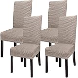 NORTHERN BROTHERS Chair Covers for Dining Room Set of 4, Stretch Fit Washable Removable Spandex Kitc