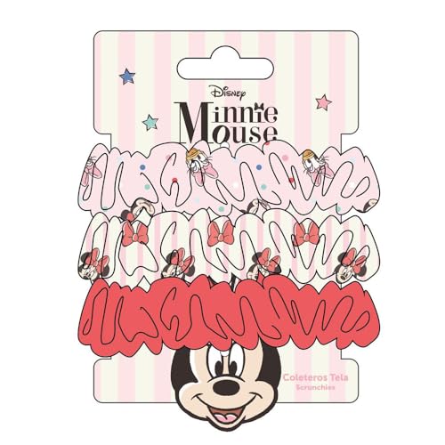 Minnie Mouse Haargummis Beauty Set für Mädchen, Set enthält 3 Haargummis