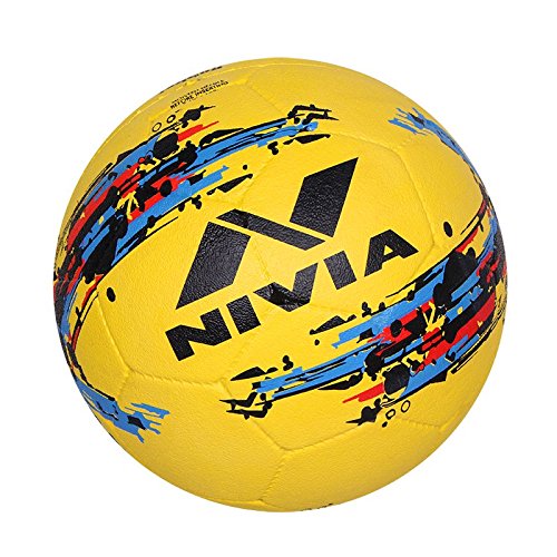 Nivia Storm Football, size -5 (Rubber , Assorted)
