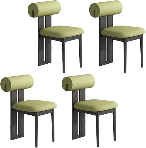 Miniatura 18 de YVYKFZD Juego de sillas de comedor de madera, sillas de cocina tapizadas, silla de comedor sin brazos, silla de sala de estar única, para oficinas,