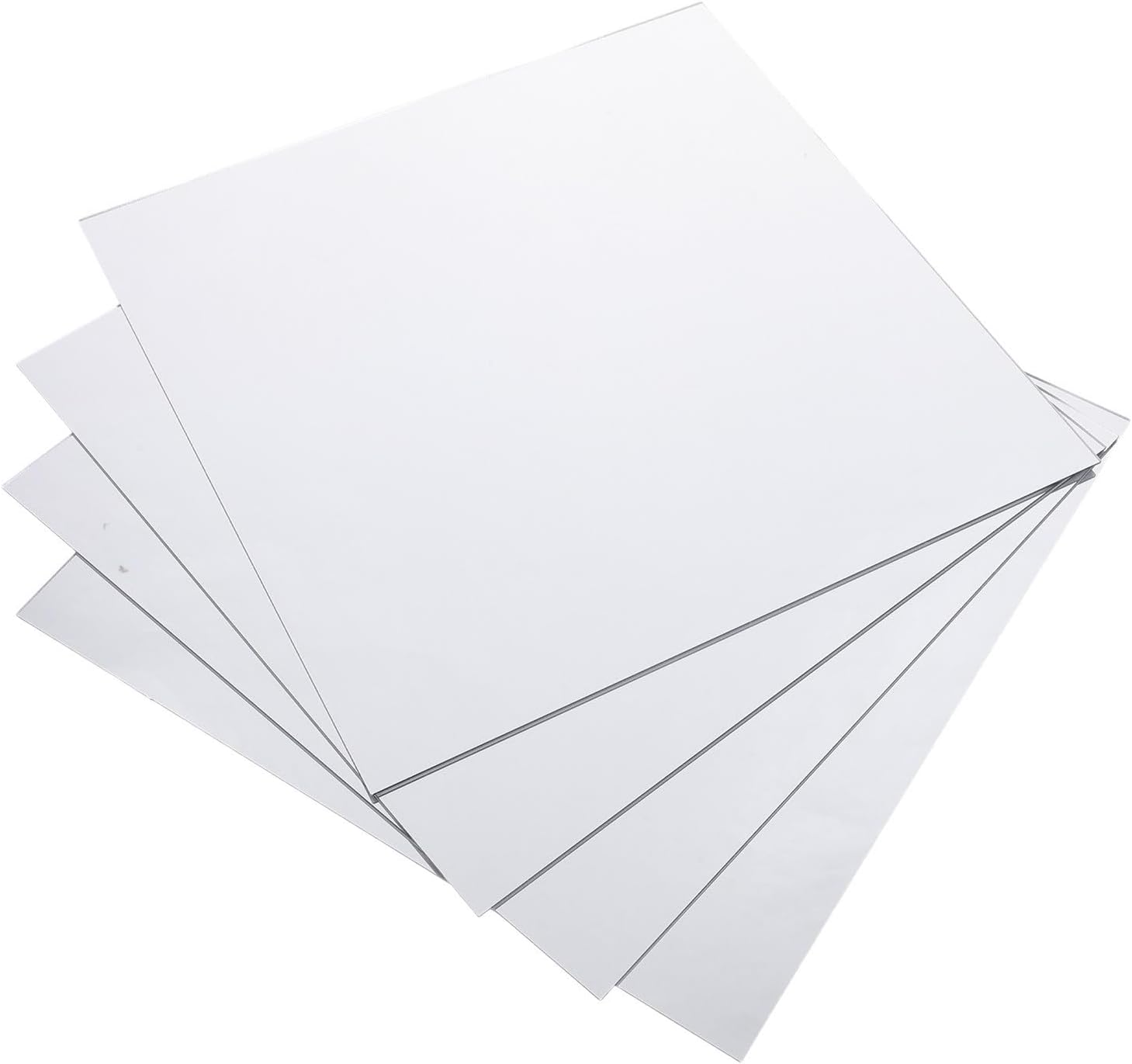 4pcs Acrylic Square Mirror Tiles Self Adhesive Shatterproof 10x10 Inch