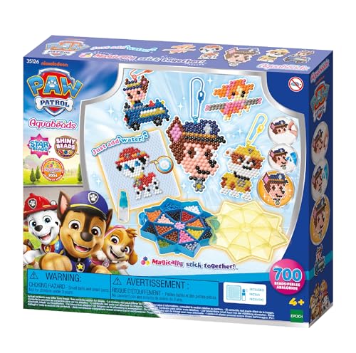 Aquabeads 35126 Paw Patrol Mega Bastelset, Wasserperlen Kreativset mit Paw Patrol Charakteren, Rubble, Chase, Sky, Für Kinder ab 4 Jahren, kindersicher, kein Bügeln oder Kleben erforderlich Aquabeads 35126 Paw Patrol Mega Bastelset, Wasserperlen Kreativset mit Paw Patrol Charakteren, Rubble, Chase, Sky, Für Kinder ab 4 Jahren, kindersicher, kein Bügeln oder Kleben erforderlich