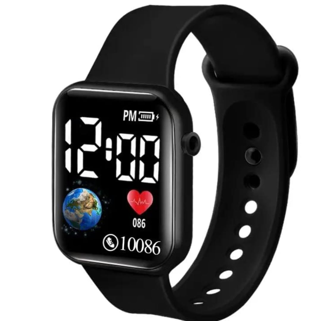 ALNA-TURA Kids Edition LED Watch, Waterproof & Shockproof LED Watch for Boys & Girls - Black (B0CJFT4WQV) Amazon Price History, Amazon Price Tracker
