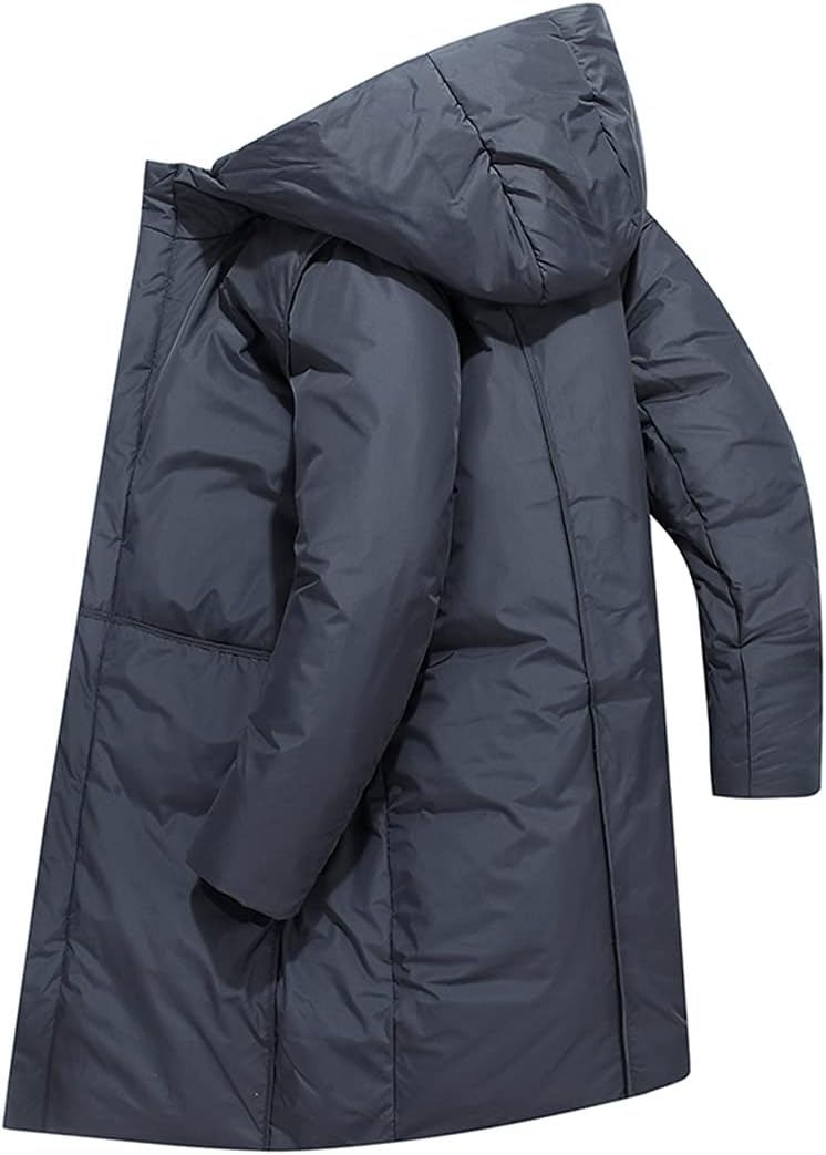 Men Long Jacket Autumn Winter Casual Jacket Cotton Padded Warm Overcoat Men Hooded Coat Jacket Fashion Clothing