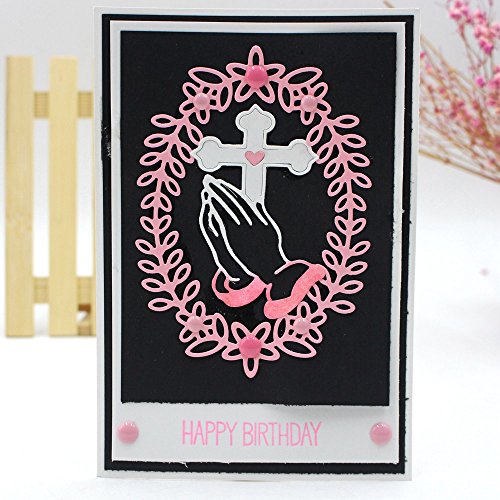 SXFSE Cutting Dies, Cross Cutting Dies Stencil Metal Mould Template for DIY Scrapbook Album Embossing Craft Paper Card Making - Thumbnail 5