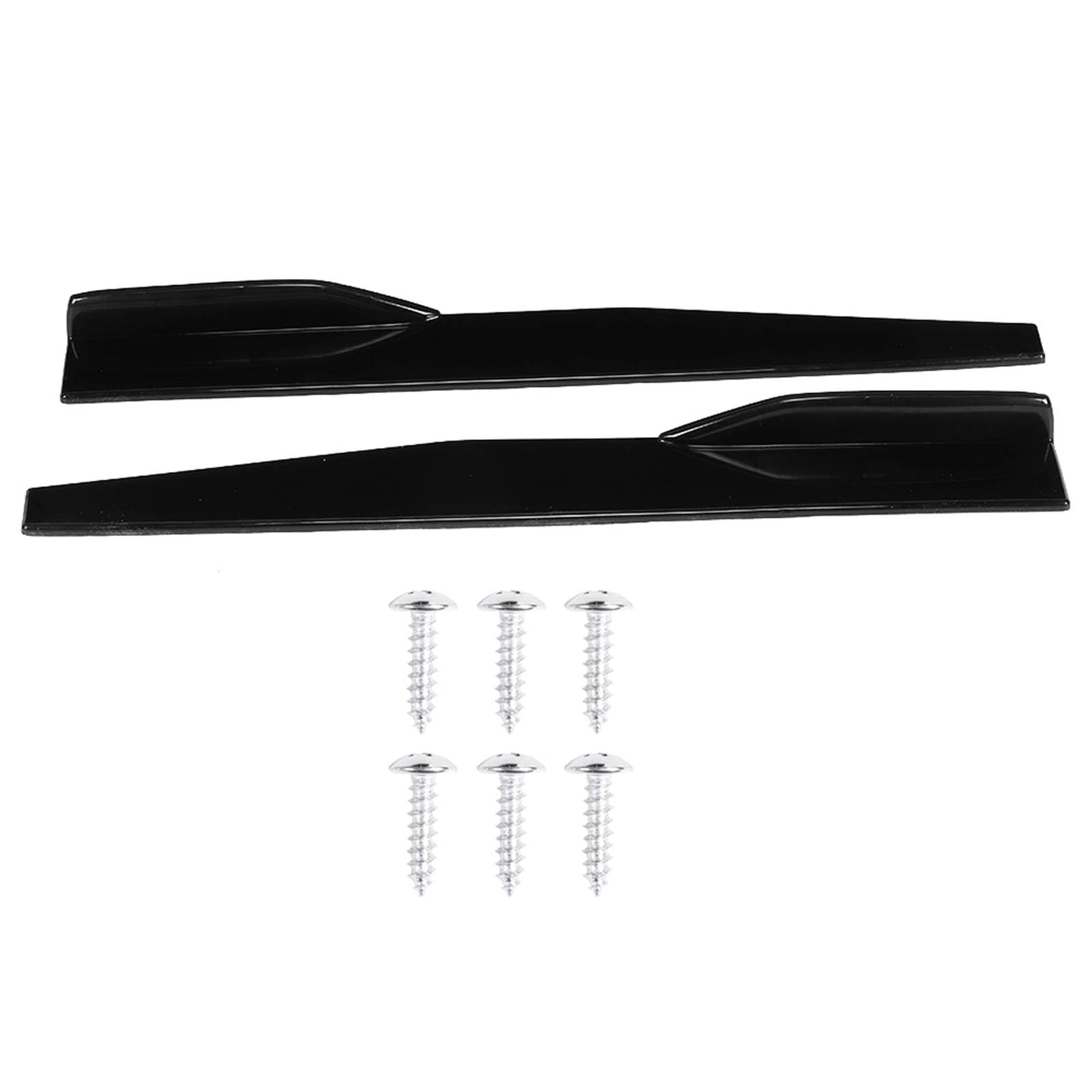 Minigonne Laterali, Yctze 29.3 Pollici Minigonne Laterali per Auto Rocker Splitter Protezione Antigraffio Universale Nero Lucido Modificato P per seitenschweller minigonna universale in carbonio minig