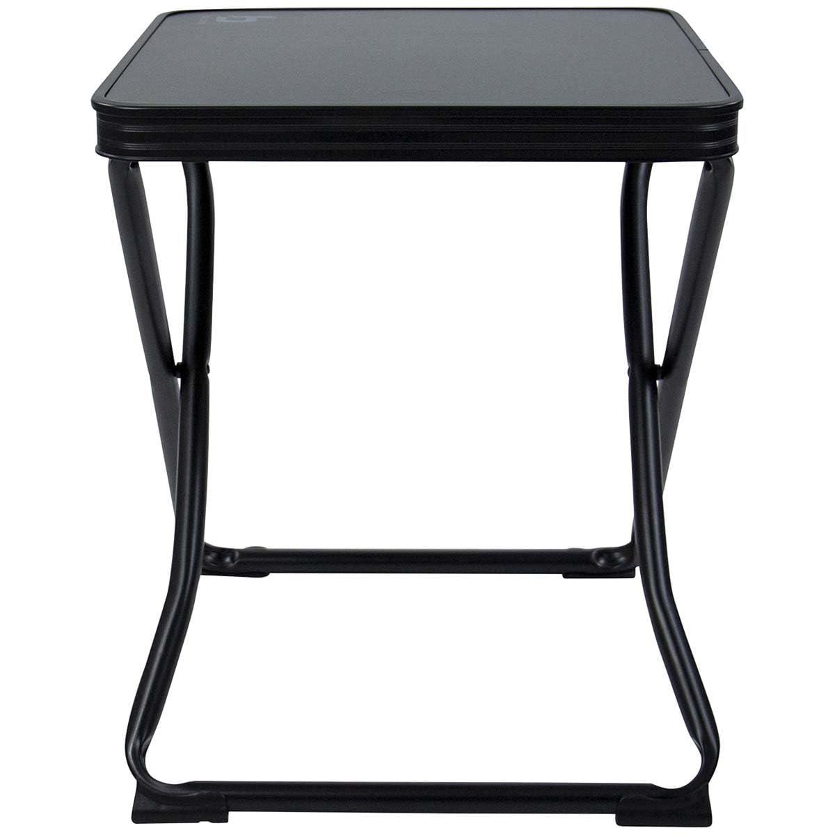 Bo-Camp - Hocker + Ablage - Klappbar - Schwarz