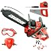 Kids Size Construction Yard Toy Pack Tool Big Play Realistic Chainsaw with Sound, Toddlers Pretend Play Yardwork Lawn Equipment Giant Plastic Chains Saw for Boys Garden Tool
