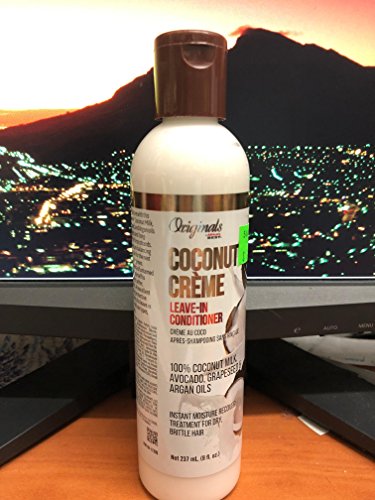 Africa's Best Originals Coconut Creme Leave - In Conditioner 100% Pure Coconut Milk, Avocado, Grapeseed And Argan Oils (8Oz) #TOP5