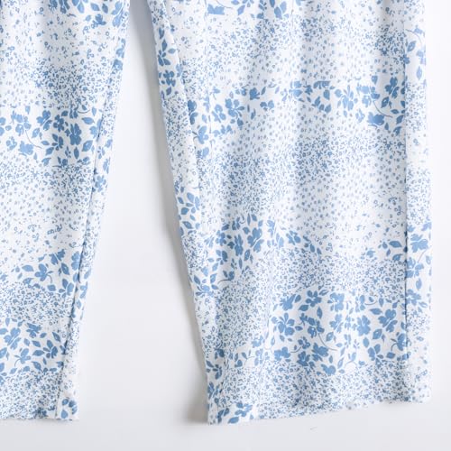 Image of PNAEONG Women Pajama Set Sleepwear Tops with Capri Pants Casual and Fun Prints Pajama Sets