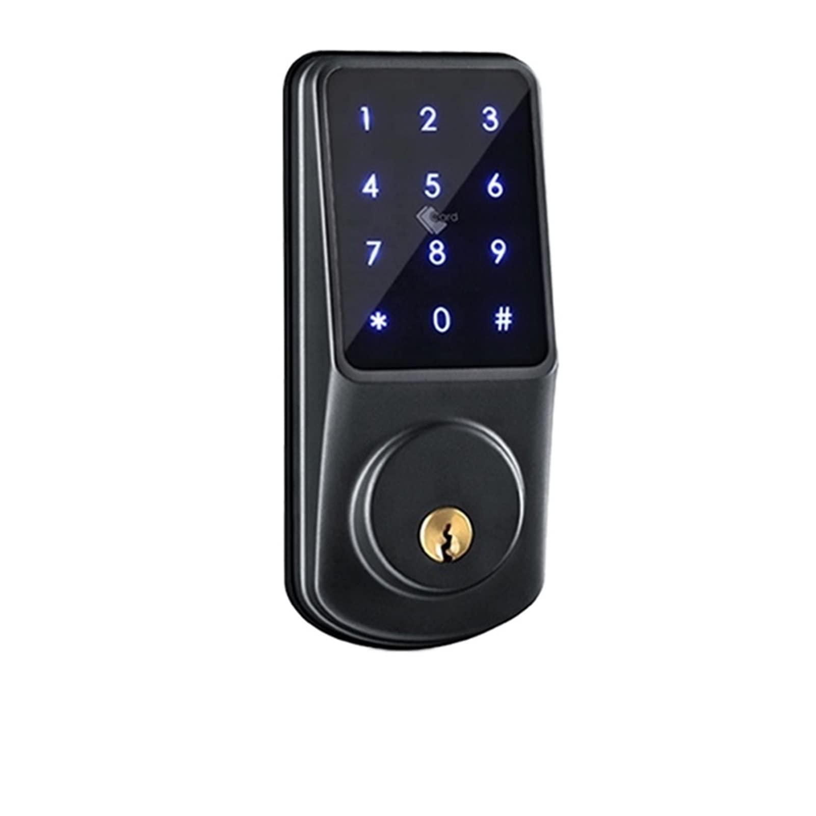 Inteligentny zamek do drzwi, Deadbolt Lock Smart Electronic Door blokuje zdalne odblokowanie App Mądry Ic Karta do domu inteligentnego(Grey)