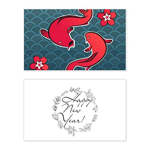Tarjeta Japan Lucky New Year Red Fish, el detalle conmemorativo perfecto para Año Nuevo