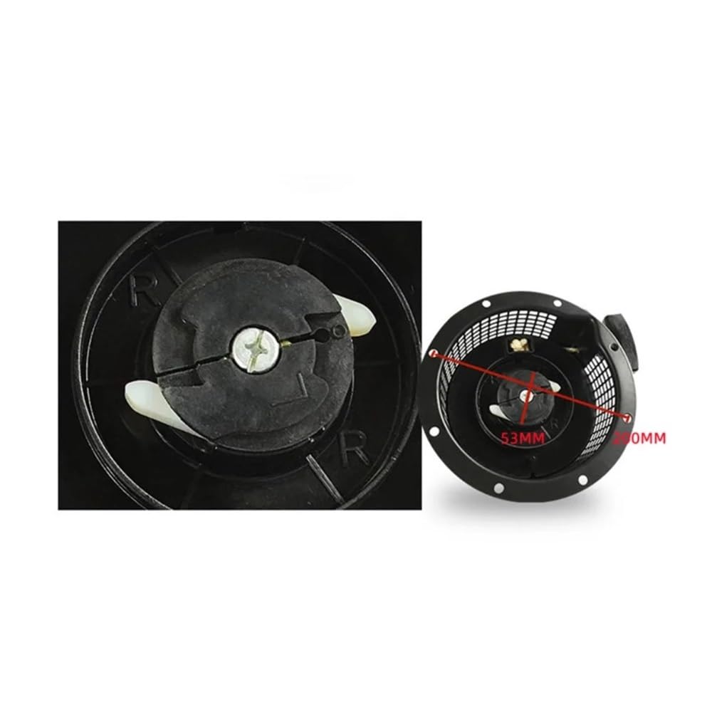 Conjunto de Arranque de Retroceso con trinquete de plástico, Apto for EX35 EX40 404CC 14.0HP 4 Tiempos, con empuñadura de Cuerda de Metal.
