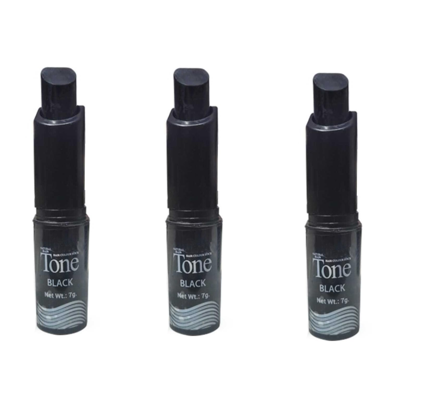 jas raney hair color stick combo of 3 pcs - black color | hair color stick set | temporary hair color 7g*3 instant hair color stick