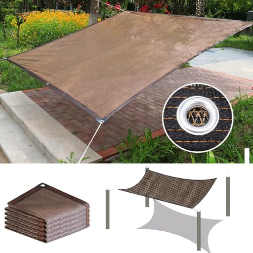Sonnensegel für den Außenbereich, 3 x 6 m, UV-Schutz, für Terrasse, Garten, Balkon, Blumen- und Pflanzenschutz, Tuch zum Blockieren von Sonnenlicht