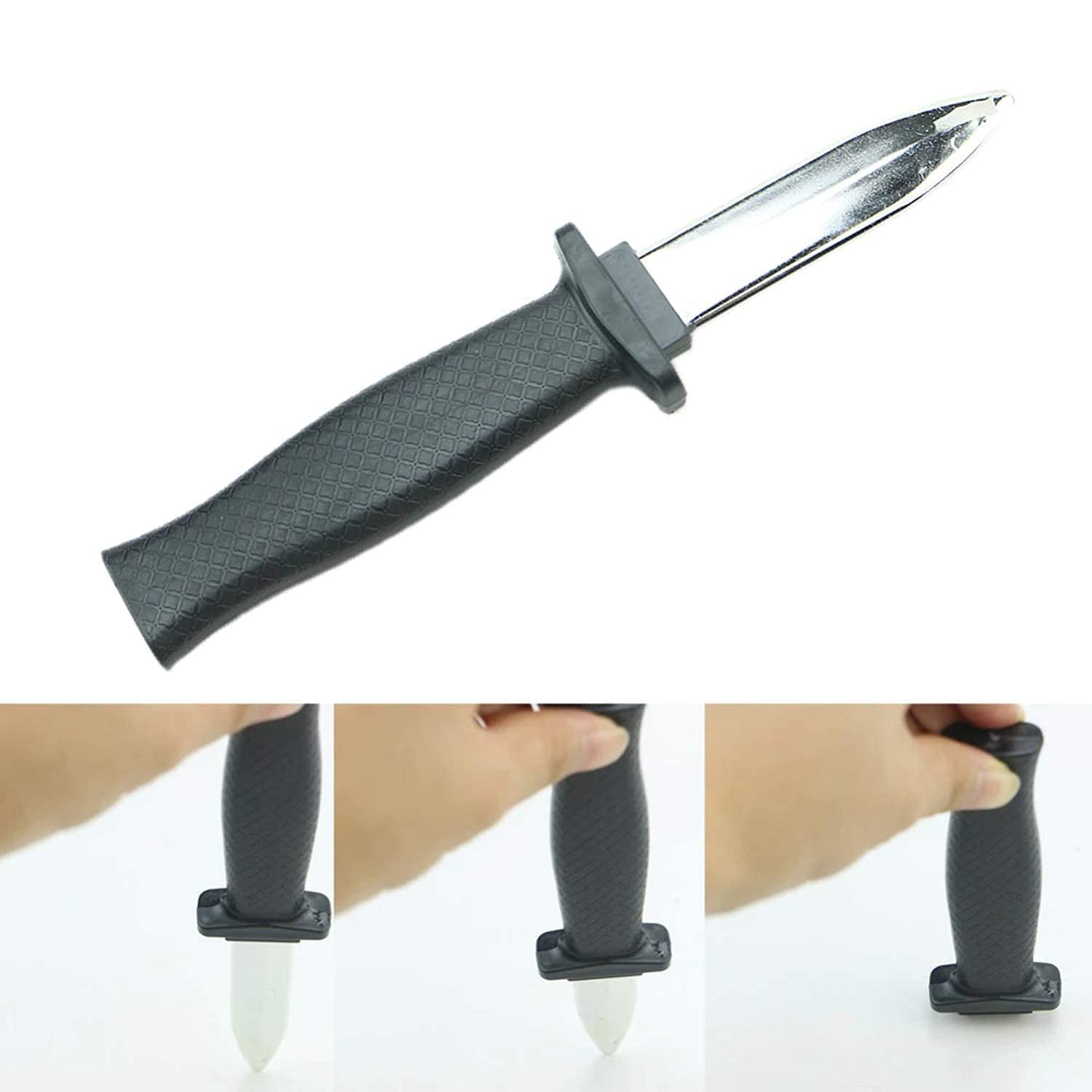 PartyToko Joke Prank Trick Fake Knife Magic Dagger Retractable Blade Toy Set of 1 Pcs|Multicolor-5 6 Years for Kids 1pcs 3