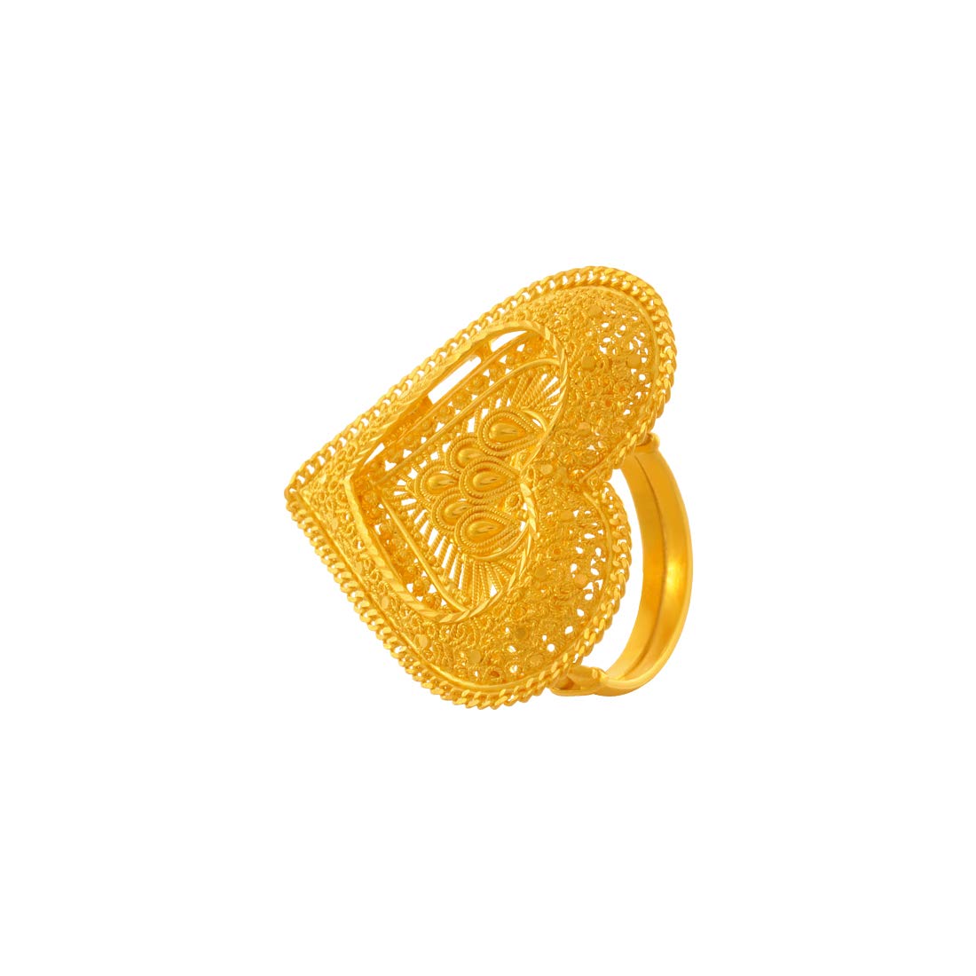 22k (916) Yellow Gold Ring for Women-image-44