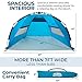Pop Up Beach Tent – Quick and Easy Set Up, Family Size, Portable Sun and Water Shelter and Shade Canopy – for Fishing, Camping, Hiking and Outdoor Activities – by Outrav
