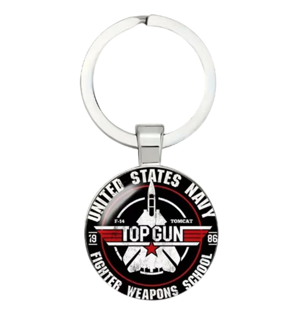 CMJ™ Top Gun Navy Fighter Weapons School Keyring Maverick Keychain