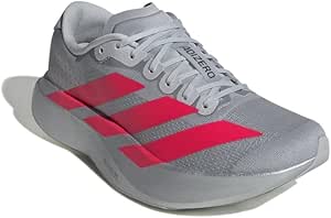 adidas アディダス（adidas） ランニングシューズ トレーニングシューズ 部活 アディゼロ EVO SL シルバー レッド KI3383 スニーカー