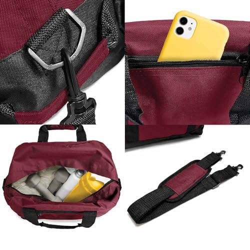 Image of DALIX 14 inch Small Duffle Bag Two Toned Gym Travel Bag