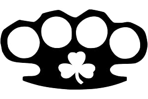 Black Irish Brass Knuckles Vinyl Car Motorcycle Laptop Decal SGD000114