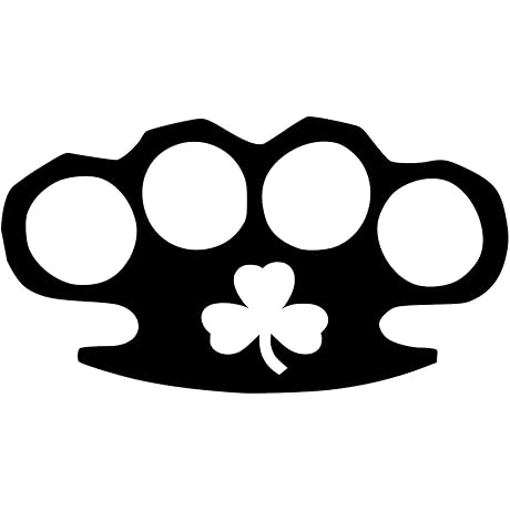 Black Irish Brass Knuckles Vinyl Car Motorcycle Laptop Decal SGD000114