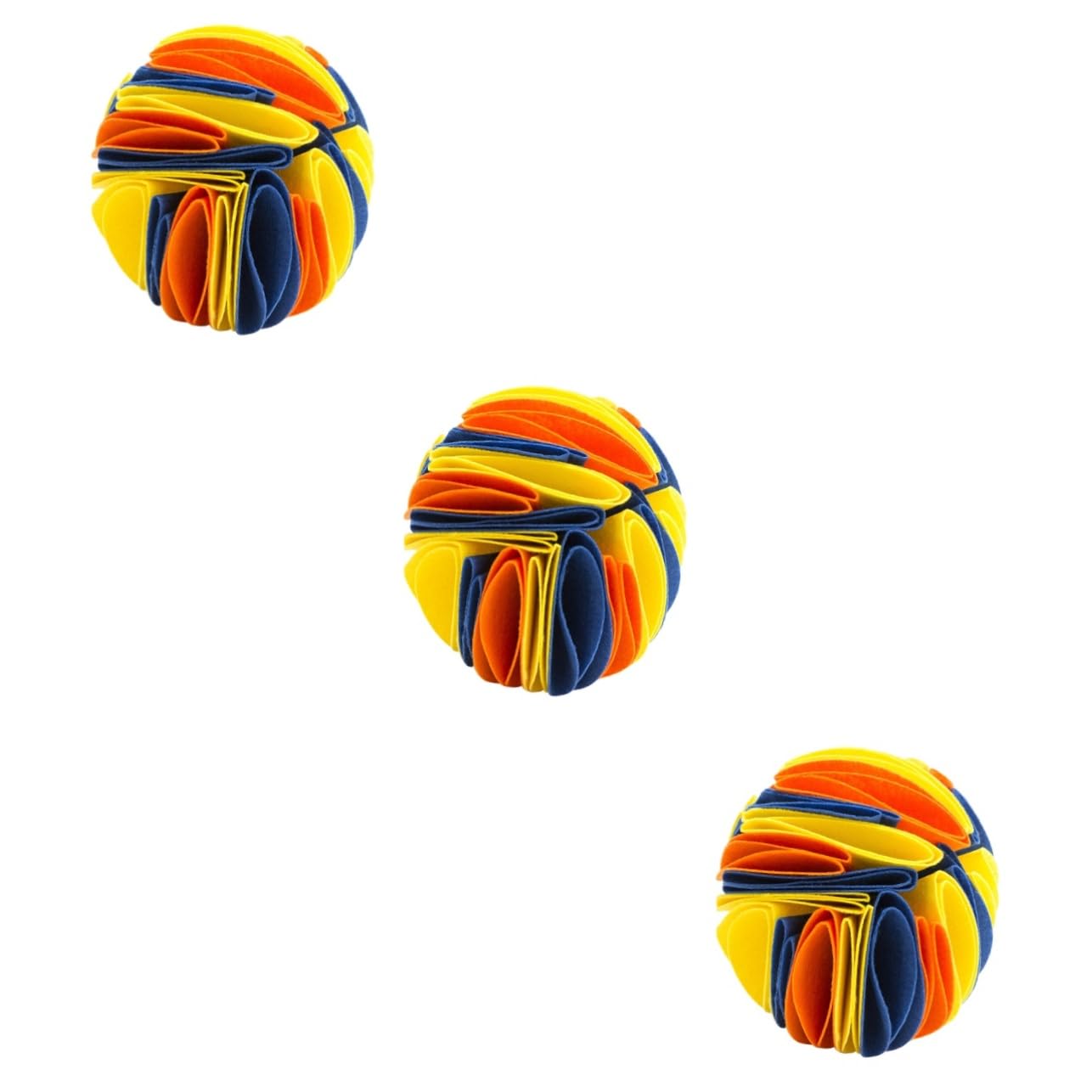 Angoily 3stücke Hundeschnüffelball Aus Filz Interaktives Futterspielzeug Für Langsames Fressen Für Welpen Und Kleine Hunde Fördert Gesunde Verdauung Und Beschäftigung