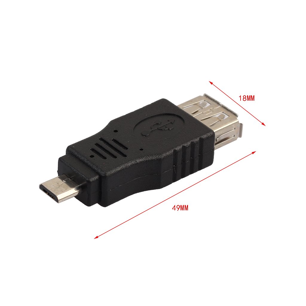 Lot de 10 adaptateurs de changement de données OTG F/M 12 pièces/lot USB/Micro USB/Mini 5 broches