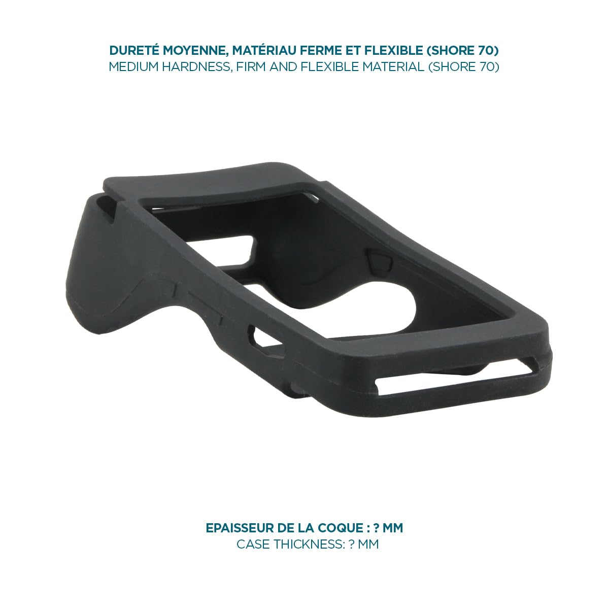 MOBILIS Coque de Protection pour Terminal de Paiement Pax A920 Pro|Etui en Silicone pour Lecteur de Carte Bancaire TPE Compatible Socle de Charge, Noir