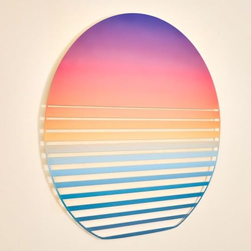 NEODECO Sunset on Sea Metal Wall Art for home decor,