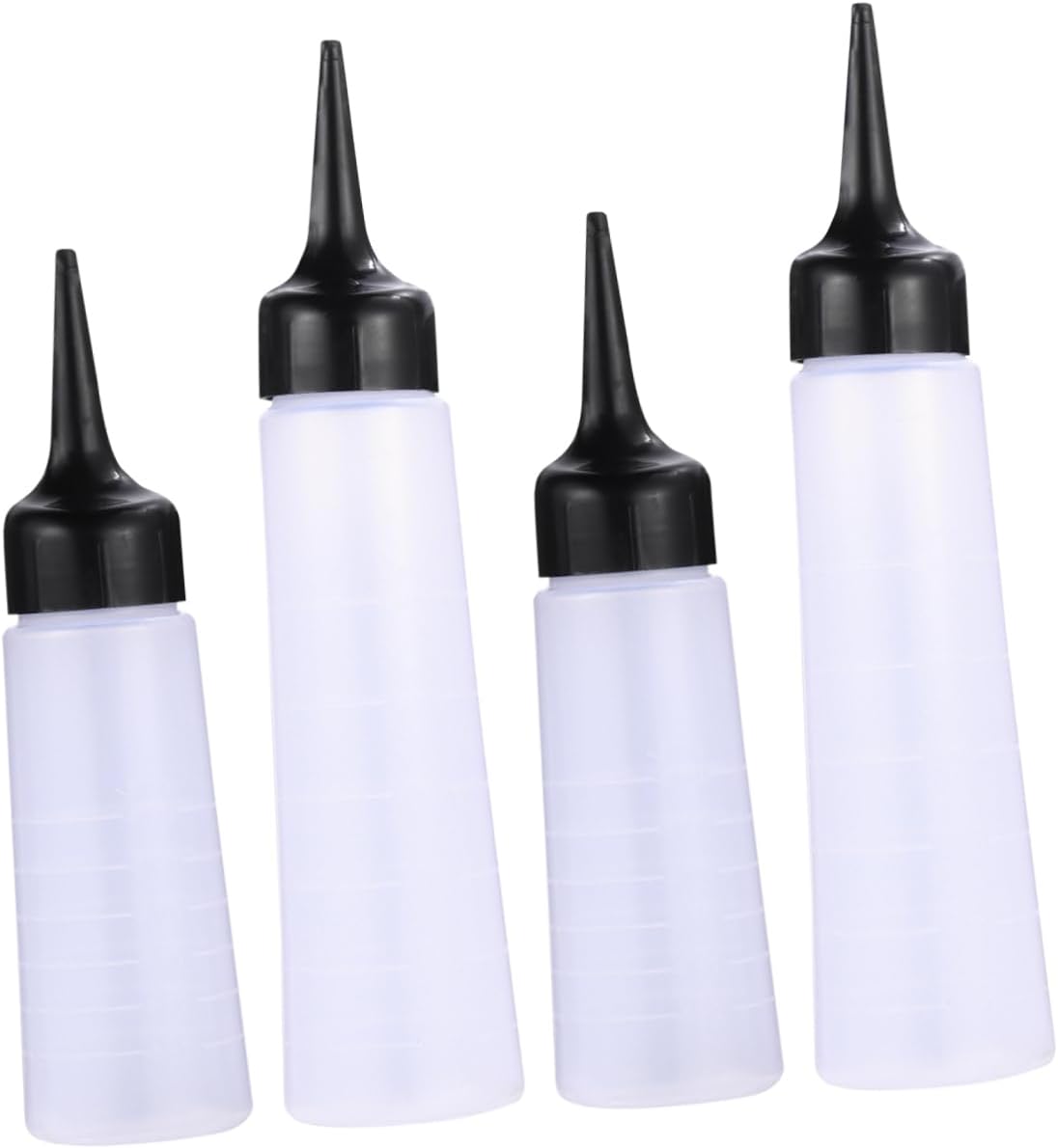 Angoily Hair Color Applicator 4pcs Applying Coloring Hair Color Salon Shampoo L Slant Use Bottles Apply Applicator Bottle
