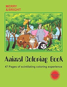 Paperback Animal Coloring Book: Suitable for all ages with two distinct-style coloring sections that will fire your imagination and creativity Book