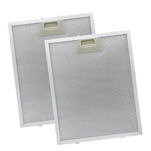 2 Pack Cooker Hood Filter Grease Metal, Aluminum Universal Mesh Hood Vent Filter, Extractor Fan Filter, Filter for Extractor Fan Cooker Hood, 5 Layer, 320X260mm