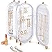 ABS Schmuck Schmuck Organizer Rack Faldable Lagerung 153 Löcher Ohrringe & 21 Einbau-Spiegel Halsketten Organizer Box Stehend der Frisierkommode Bestes Geschenk für Mädchen (White)