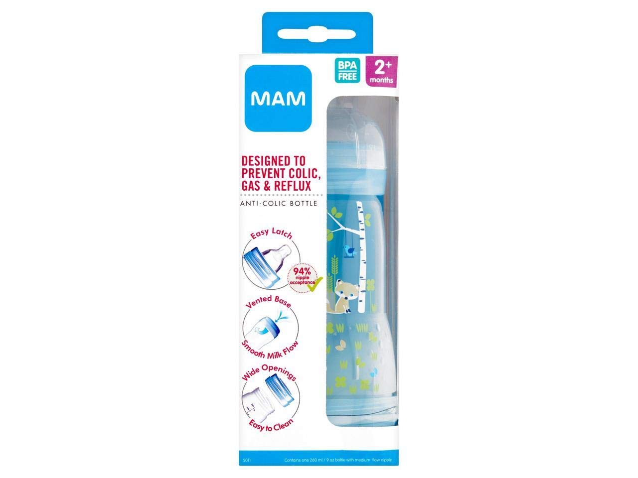 Mam Anti Colic Bottle, 10.6 Ounce