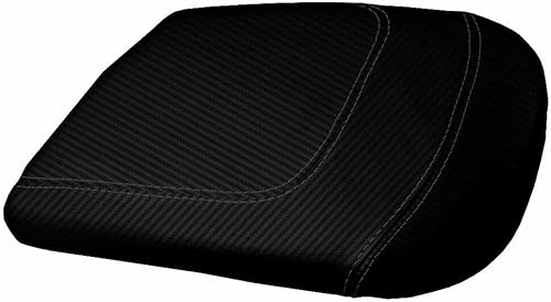 Cubierta del reposabrazos de la tapa de la consola de fibra de carbono negro hecho para Ford F150 Lariat 1997-2003